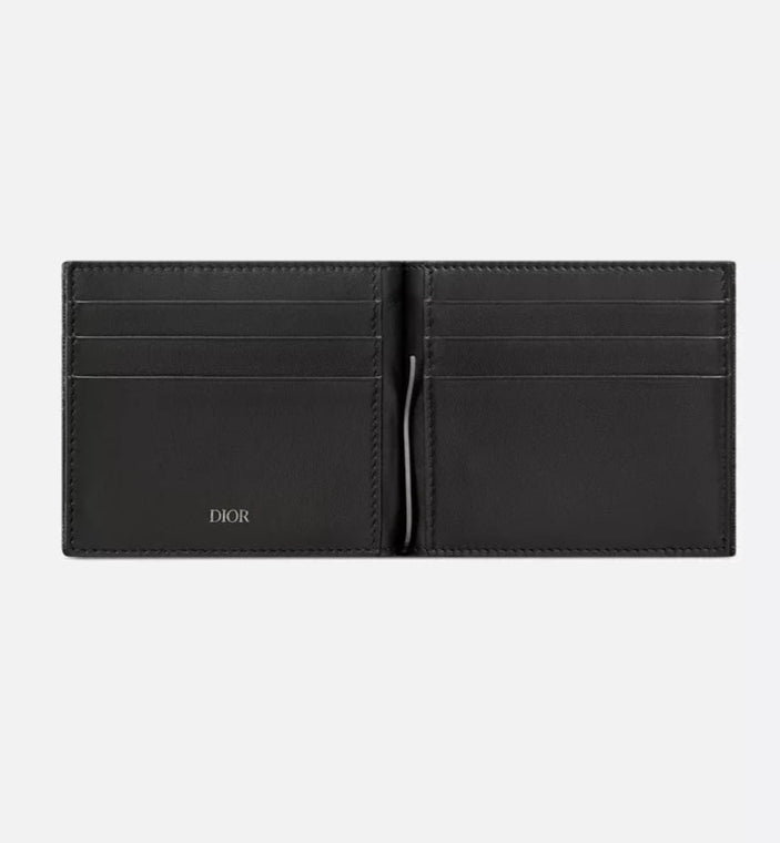 DIOR Wallet With Money Clip Black Dior Oblique Jacquard