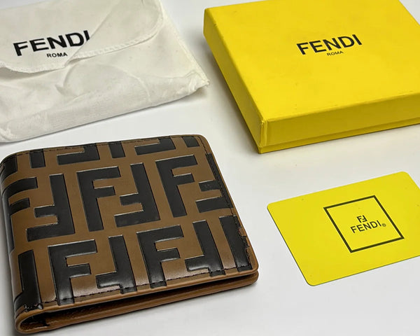 Fendi FF Logo Bifold Wallet – A Luxury Leather Accessory