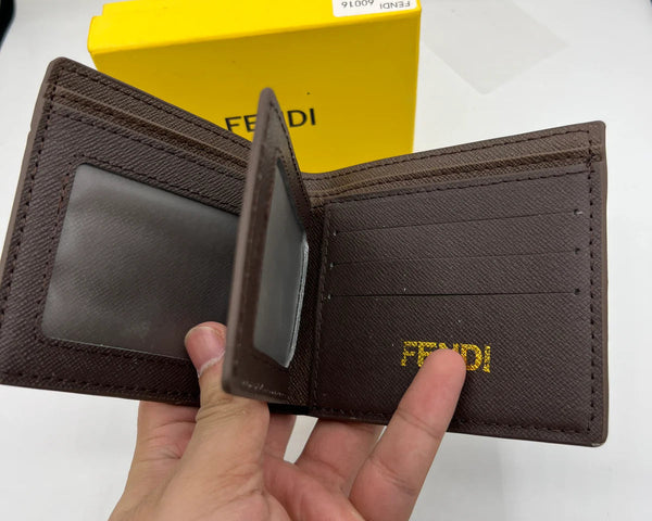 Fendi Bifold Wallet with FF Monogram (RED)